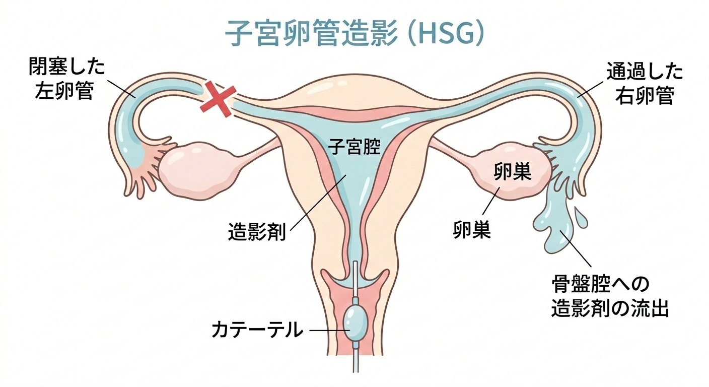 子宮卵管造影検査(HSG)